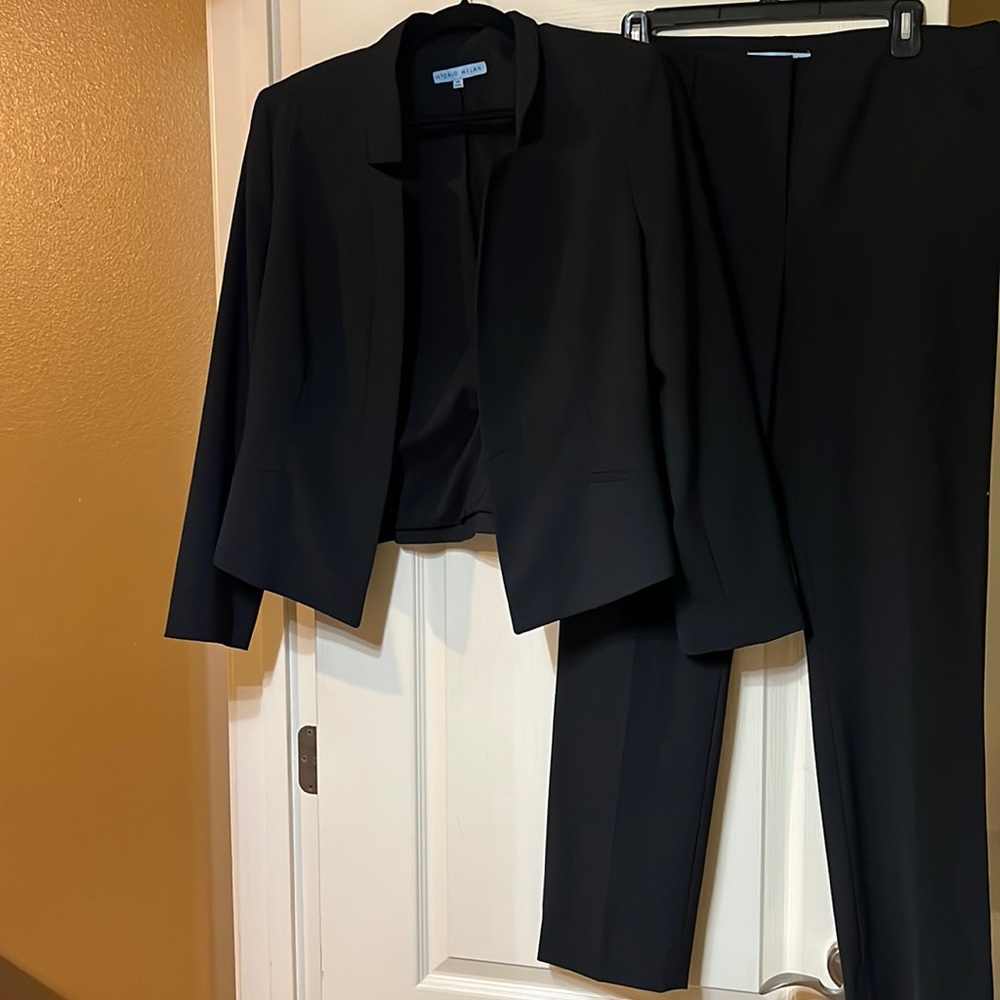 Black blazer and pant set
